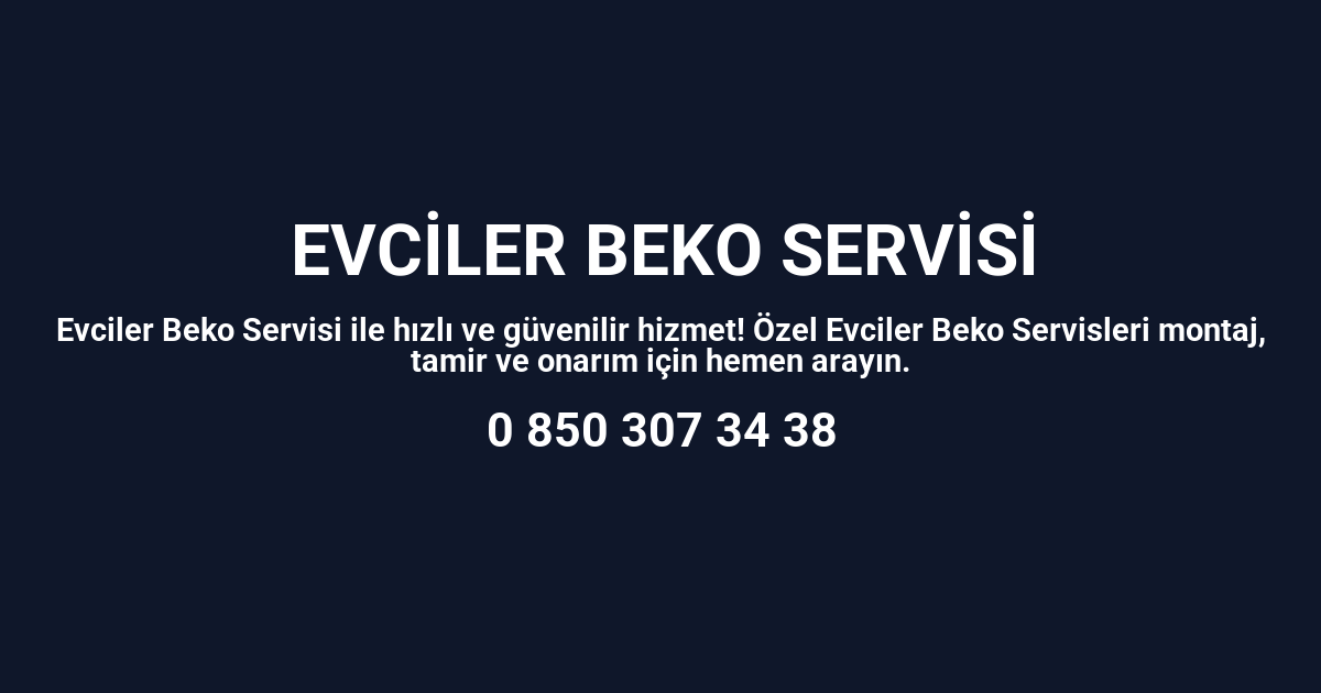 Evciler Beko Servisi